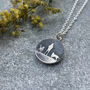 Two Dogs Beneath The Nights Sky Dog Lovers Necklace, thumbnail 1 of 5