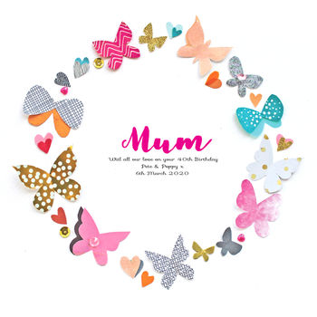Personalised Mum Butterflies, 2 of 5