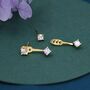 Sterling Silver Double Cz Ear Jacket, thumbnail 11 of 11