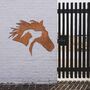 Rusted Metal Horse Dog Cat Scene Animal Wall Art, thumbnail 10 of 10