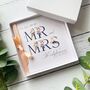 Handmade And Personalised Navy Floral Wedding Card, thumbnail 5 of 6