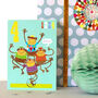 Monkeys 4th Birthday Card, thumbnail 1 of 3