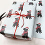Festive Black Labrador Christmas Wrapping Paper, thumbnail 2 of 4