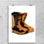 Snowboard Boots Art Print, thumbnail 3 of 4