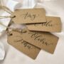 Personalised Calligraphy Place Name Card Tags X 10, thumbnail 2 of 6