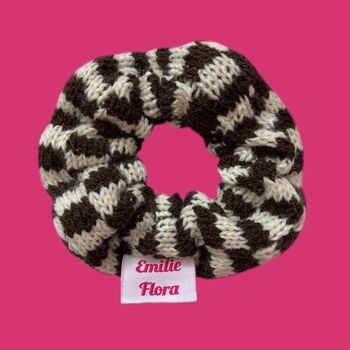 Check Knitted Scrunchie, 3 of 10