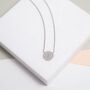 Portobello Sterling Silver Engraved Disc Necklace, thumbnail 2 of 4
