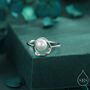 Sterling Silver Mobius Pearl Ring, thumbnail 1 of 12