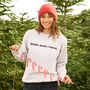 Sleigh, Panic, Repeat Women's Christmas Jumper, thumbnail 3 of 6