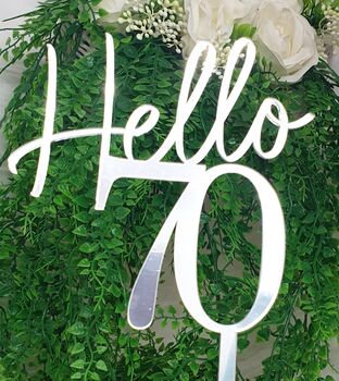 Milestone Cake Topper, Decade Toppers Birthday Topper, 2 of 4