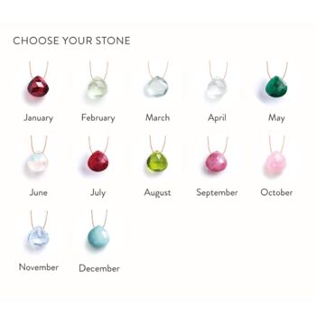 Birthstone Fine Cord Necklace, 4 of 10