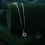 Sterling Silver Tiny Star Of David Pendant Necklace, thumbnail 5 of 11