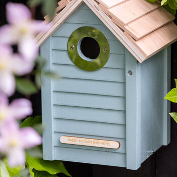 Personalised Wooden Bird Nest Box, 7 of 11