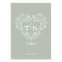 Personalised Heart Strings, Wedding Card, Frameable, thumbnail 7 of 9