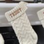 Personalised Embroidered Knitted Christmas Stocking, thumbnail 6 of 12