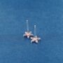 Amethyst Birthstone Flower Stud Earrings, 925 Sterling Silver, thumbnail 6 of 8
