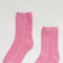 Bubblegum Pink Cloud Socks, thumbnail 3 of 4