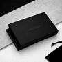 Personalised Men's Rfid Black Leather Bifold Wallet, thumbnail 5 of 5