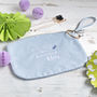 Something Blue Embroidered Wedding Pouch, thumbnail 1 of 1