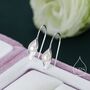 Calla Lily Flower Blossom Earrings, thumbnail 2 of 12