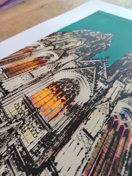Cologne Cathedral Screenprint, 2 of 9