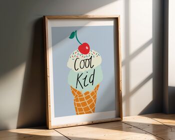 Cool Kid Ice Cream Art Print, 2 of 4