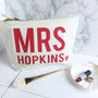 Personalised 'Mrs' Make Up Bag, thumbnail 2 of 4