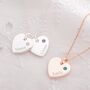Heart Birthstone Personalised Name Necklace, thumbnail 3 of 9