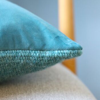 Handwoven Geometric Chevron Cushion, 3 of 4