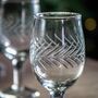 Etched Wine Glass, thumbnail 3 of 3