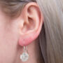 Sterling Silver Buttercup Flower Earrings, thumbnail 3 of 12