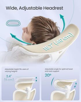 Ergonomic Office Chair Computer Desk Chair, 6 of 7