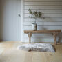 Ethically Crafted Sheepskin Rug In Oyster, thumbnail 1 of 3