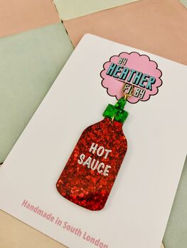 Hot Sauce Christmas Tree Decoration / Gift For Foodie / Chilli Lover Present / Novelty Festive Decoration, 5 of 6
