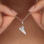 Sterling Silver Paper Plane Necklace, thumbnail 1 of 7