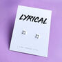 thumbnail image 2 of Small Musc Note Stud Earrngs For Women Or Men / 925 Sterlng Slver Earrngs / 6 Mm Studs 2 of 10