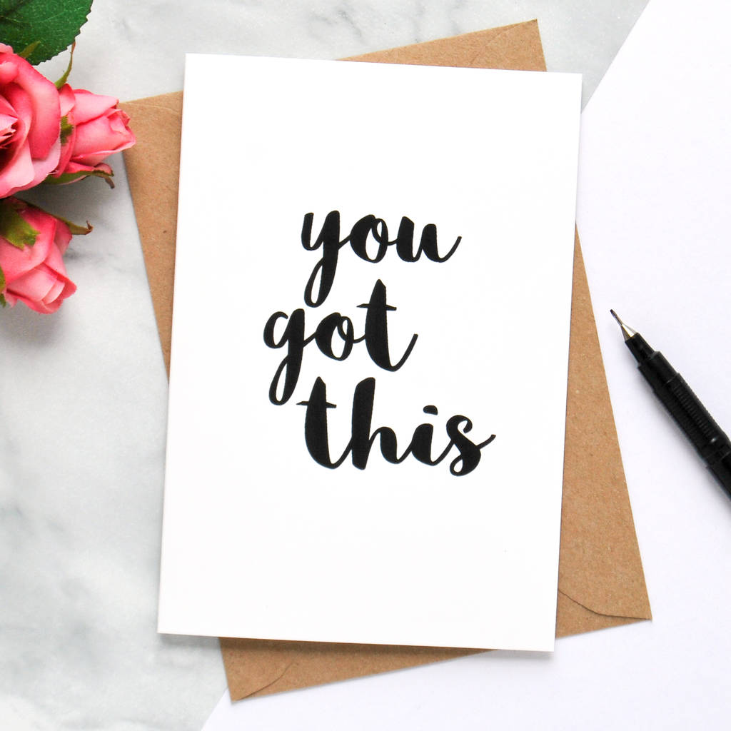 'you Got This' Card By Studio Thirty Two 