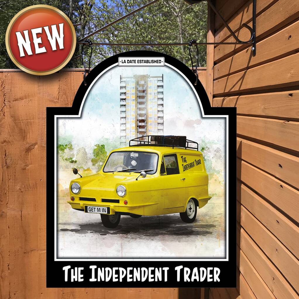 The Independent Trader. Personalised Bar Sign, 1 of 9
