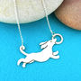 Sausage Dog Dachshund Sterling Silver Necklace, thumbnail 1 of 4