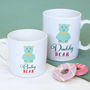 Personalised Pastel Daddy And Baby Bear Mug Set, thumbnail 2 of 4