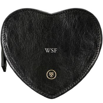 Leather Heart Travel Case 'Mirabella Large', 12 of 12