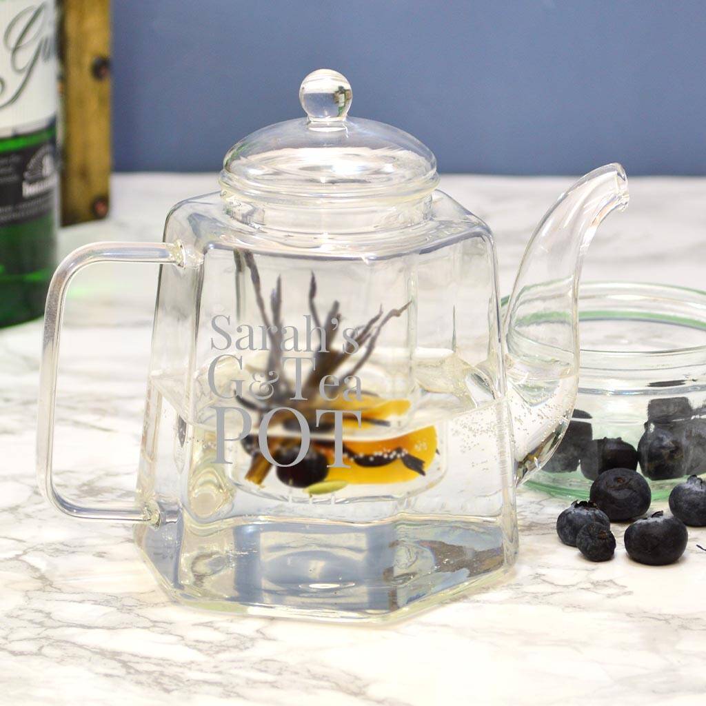 Personalised Gin And Tonic Teapot By Gifts Online4 U
