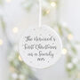 Personalised First Christmas As A Family Decoration, thumbnail 1 of 5