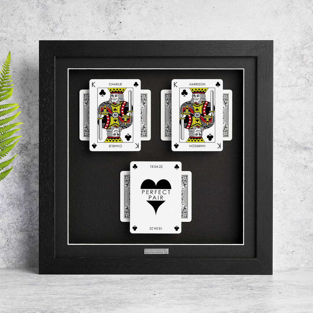 The Perfect Pair King And King Personalised Gift Frame, 1 of 12