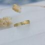 Ocean Waves Ripples Solid Gold Textured Wedding Ring, thumbnail 2 of 8