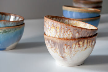 Set Of Four Porcelain Straight Mini Bowl, 7 of 9