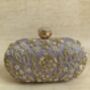 Purple Pearl Oval Clutch Bag, thumbnail 2 of 9