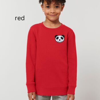 Childrens Organic Cotton Panda Sweatshirt, 9 of 12