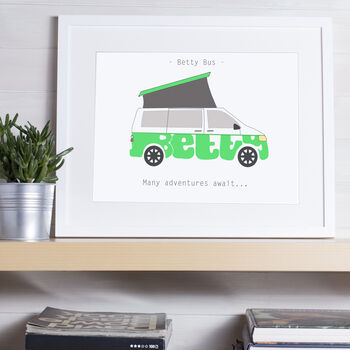 Personalised Campervan Print, 2 of 12