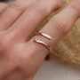 Gold Adjustable Wrap Hug Ring With Personalised Initials, thumbnail 5 of 9